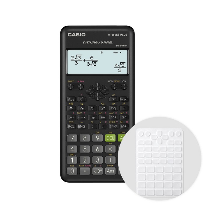 카시오 공학용계산기 FX-350ES PLUS 2 + 전용 키스킨, 단품
