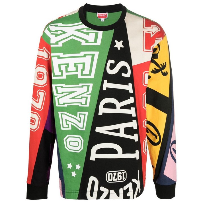 겐조 패치워크 스웨트셔츠