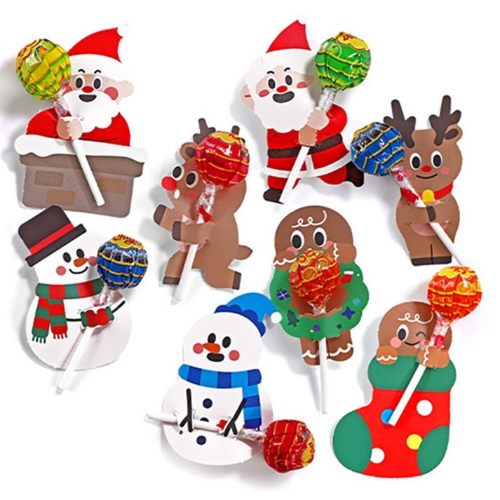 크리스마스 사탕페이퍼 1장 (8개입)