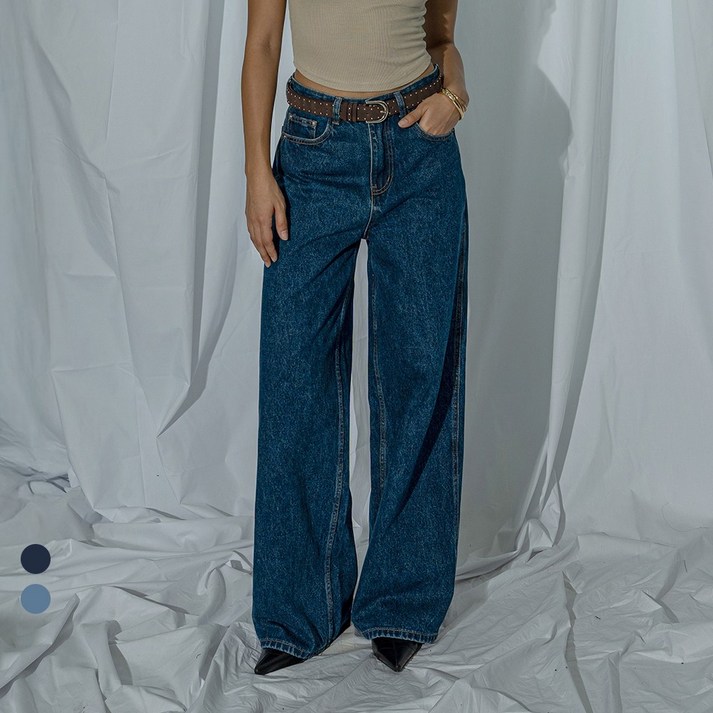 [콘치웨어] [CONCH DENIM] 클래식 와이드 데님팬츠 2colors