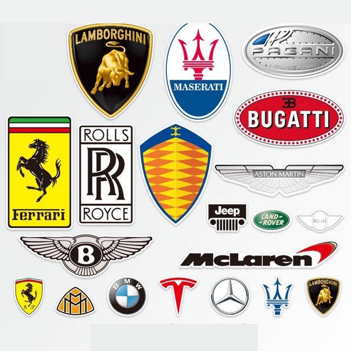 빈티지 다꾸 폰꾸 자동차 인스타 로고 인테리어 스티커 20장