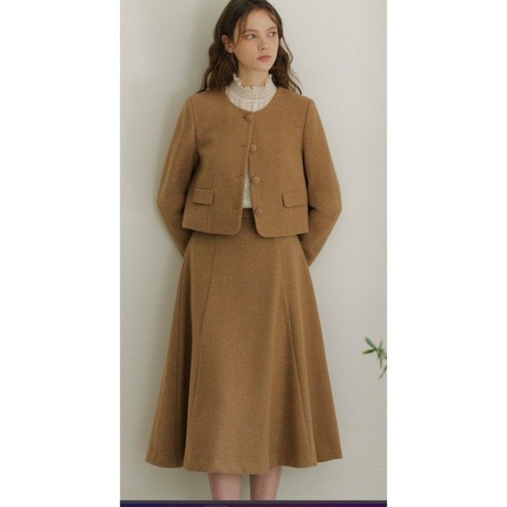 베스띠벨리 여성 자켓 오피스 심플 데일리룩 라운드넥배색포켓자켓BLJAX7125NABPDH2805899