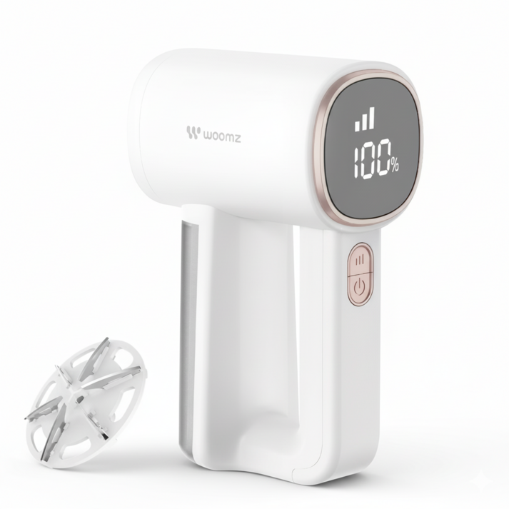 움즈 보풀제거기 세탁소용 충전식 전기식 6중날 보푸라기제거, WZ-LX700