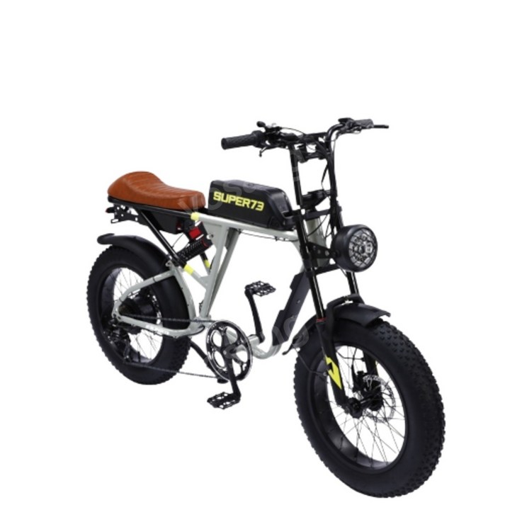 super73 스타일 RX S1 자토바이 전기자전거 남녀공용 복고풍 팻바이크 자전거 고급형, 13Ah, 04.super73  RX