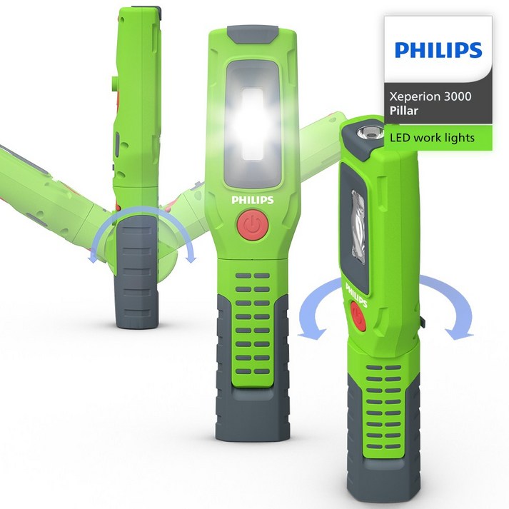 필립스 공식판매점 엑스페리온 3000 시리즈 LED 충전식 작업등 캠핑랜턴 X30 Pillar, 1개