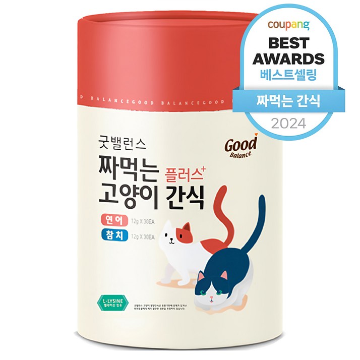 굿밸런스 고양이 짜먹는 간식 플러스 60p