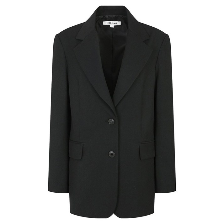 나이스클랍 여성용 싱글 중기장 자켓