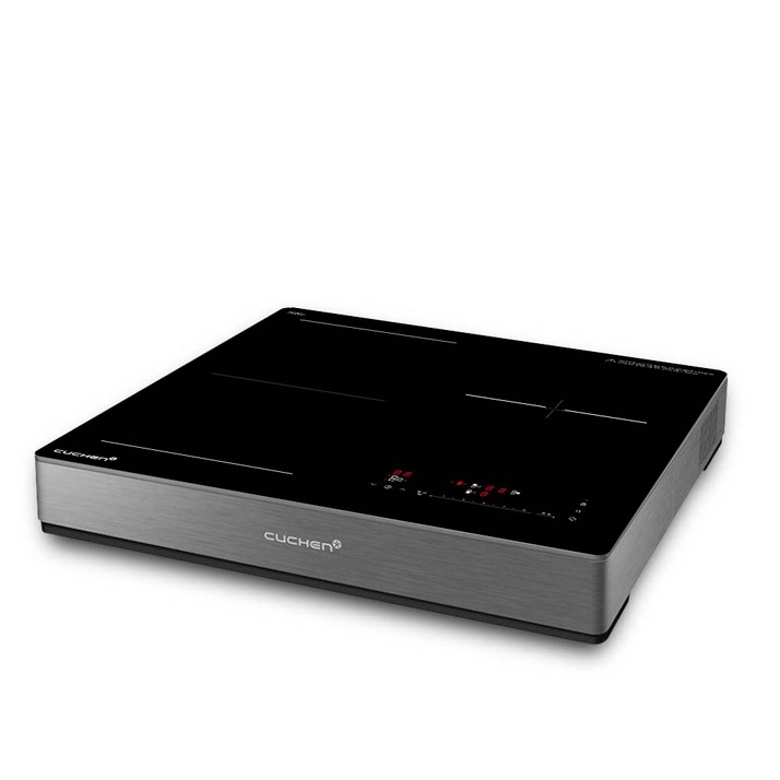 쿠첸 프리스텐딩 방식 인덕션 전기레인지 3구  스탠드케이스 87mm 다크실버, CIRO2IH33FLBIA, 프리스탠딩87mm