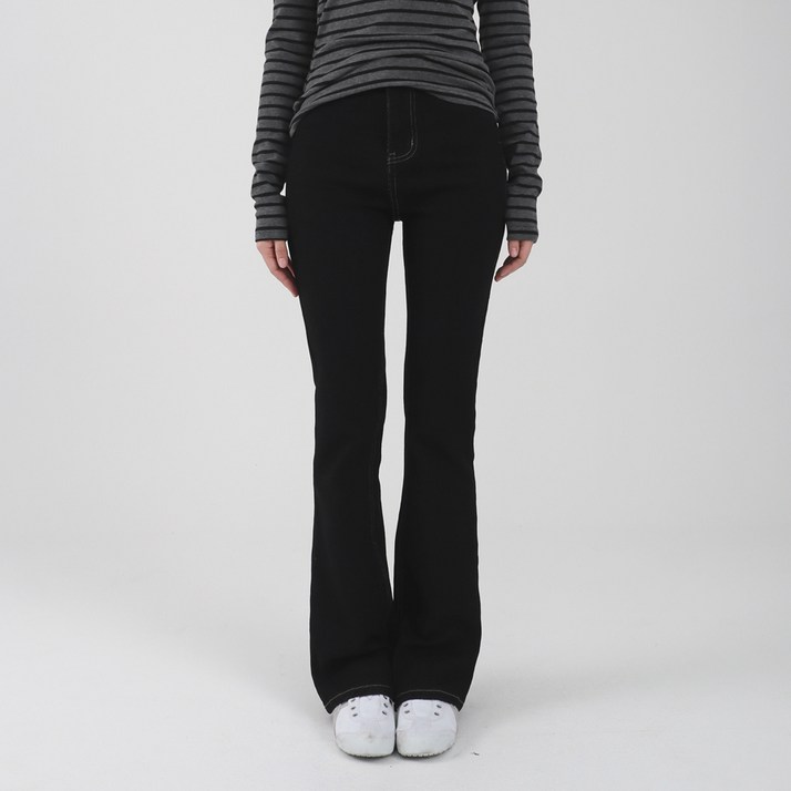 수비진 여성용 롱/숏 기장 생지 백포켓 포인트 부츠컷 청바지 751