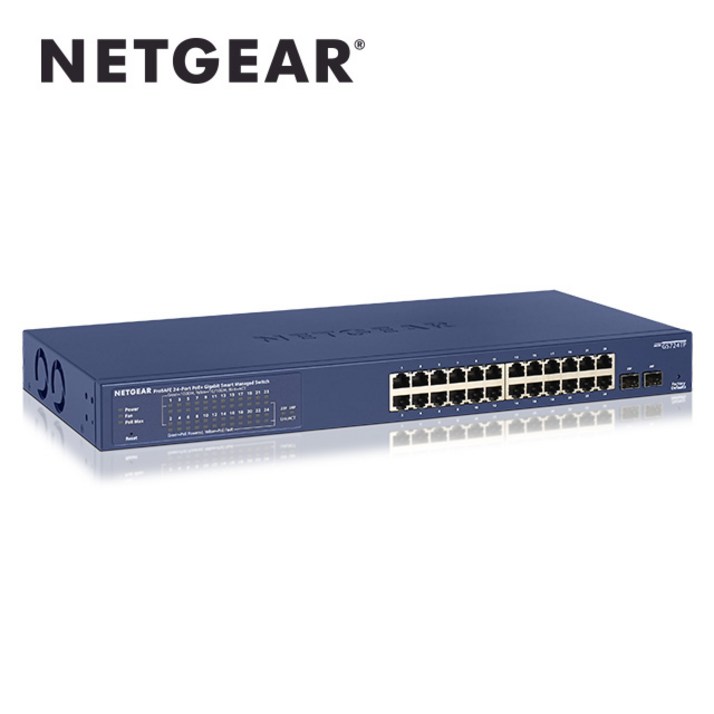 넷기어 proSAFE GS724TPv2 24포트 기가 POE 스위칭허브 190W, 1개