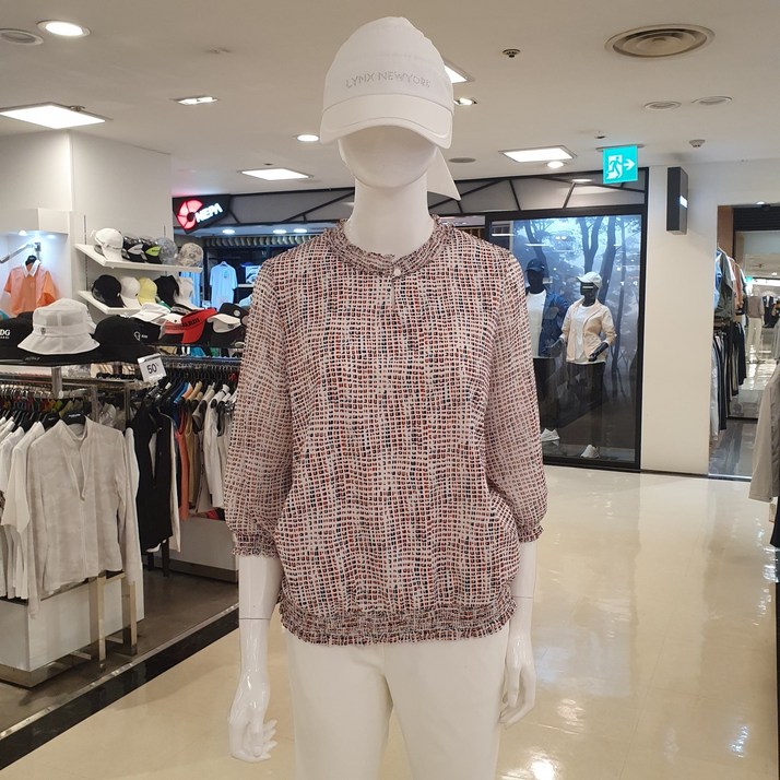 올포유 NC13 여성 잔프린트 블라우스형 티셔츠 ALTRL3131 2종