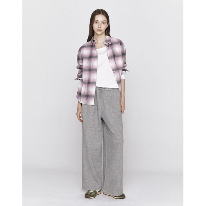 지오다노츄리닝 원턱 루즈핏 와이드 여성 가을 운동복바지 여성트레이닝 415922