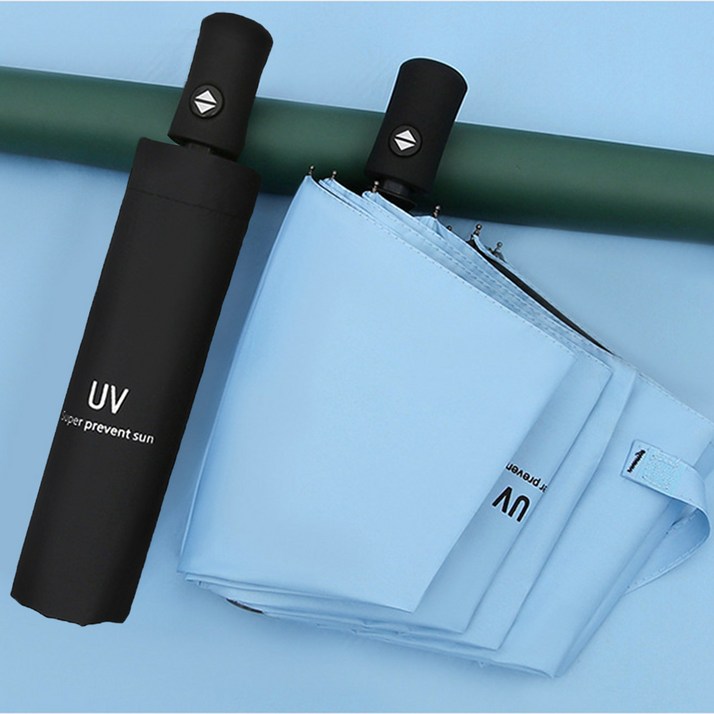 11 위더스 UV 99 자외선차단 원터치 3단 자동 우산 양산 2종 세트