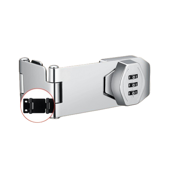 90도 비밀번호 시건장치 다이얼 타공 무타공 겸용 잠금장치