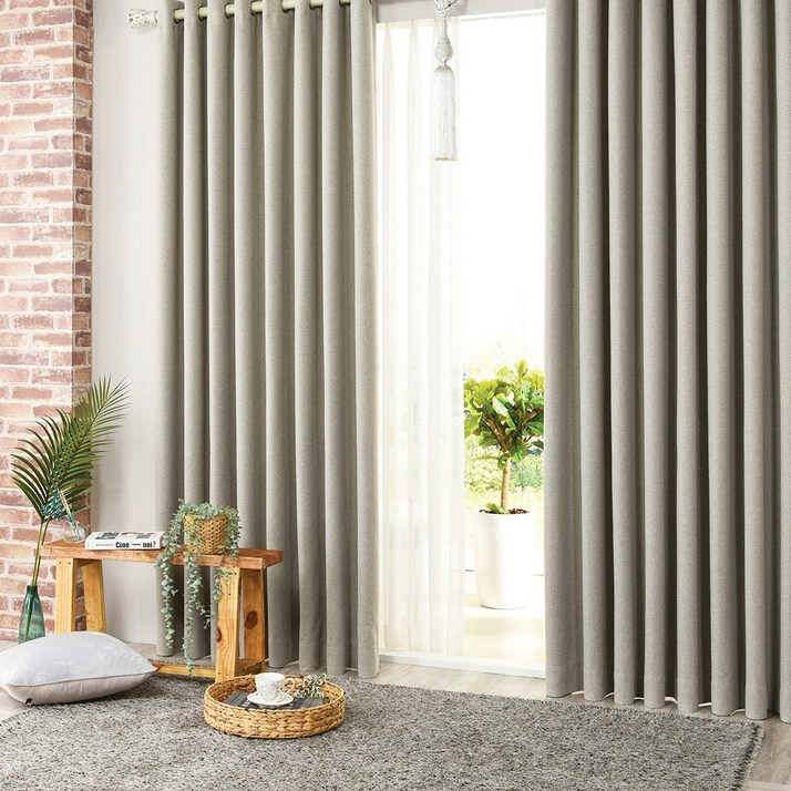 리더디자인 암막률 99.9%의 호텔식암막커튼 아일렛형 방풍 방한 냉난방등  사은품 자석타이백 증정(봉별도)