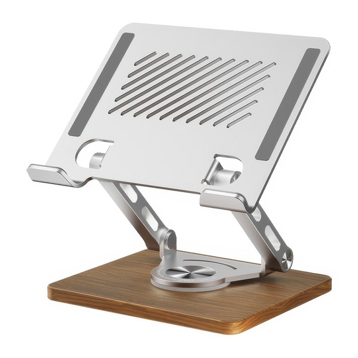 RUNHome 태블릿스탠드 스탠드 거치대 360도 회전 탁상용 높이 조절 접이식, 실버, 1개 RUNHome 태블릿스탠드 스탠드 거치대 360도 회전 탁상용 높이 조절 접이식, 실버, 1개