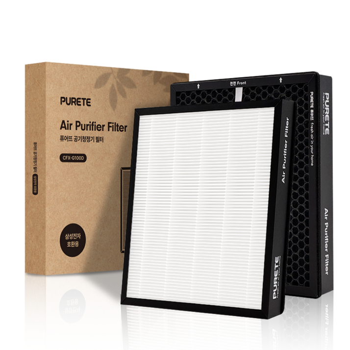 퓨어뜨 삼성 공기청정기 필터 모음전 CFXB100 CFXC100 CFXD100 CFXG100 CFXK100 호환용, 1세트, CFXG100D슈퍼형1개