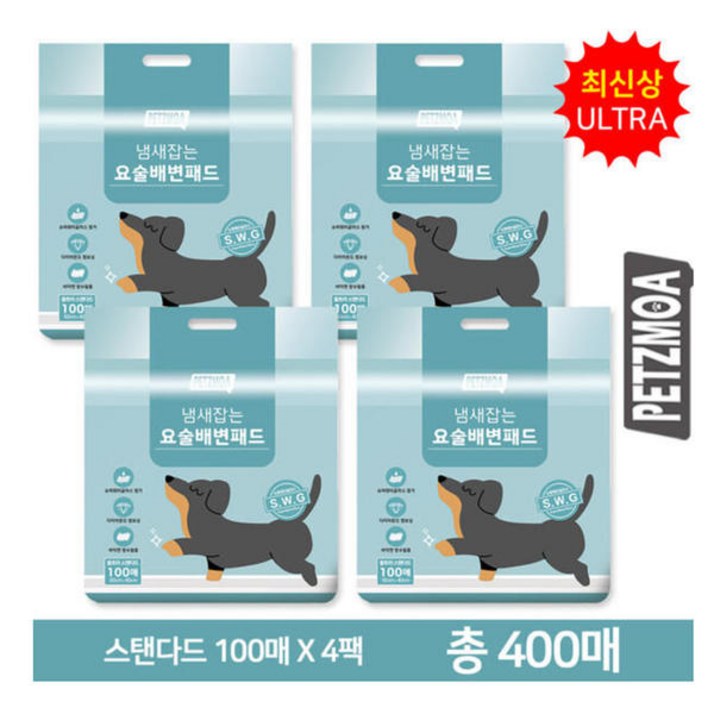 페츠모아 냄새잡는 요술 배변패드 울트라 스탠다드 400매