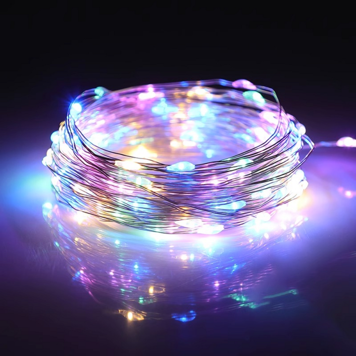 크리스마스 건전지 와이어 트리 전구 지네전구 줄조명 100구 200구