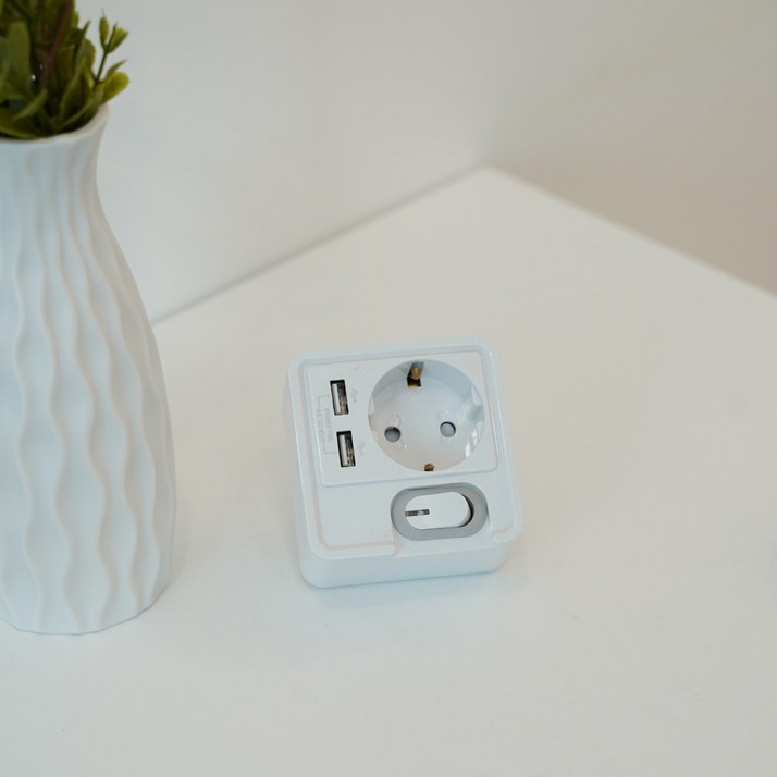 국산 KC인증 USB 멀티콘센트 멀티탭 1구2포트 250V~16A