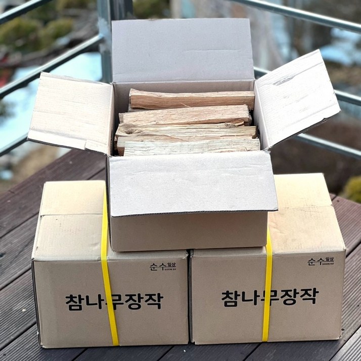 순수일상 포천 참나무장작 10kg 1박스, 1개, 10kg