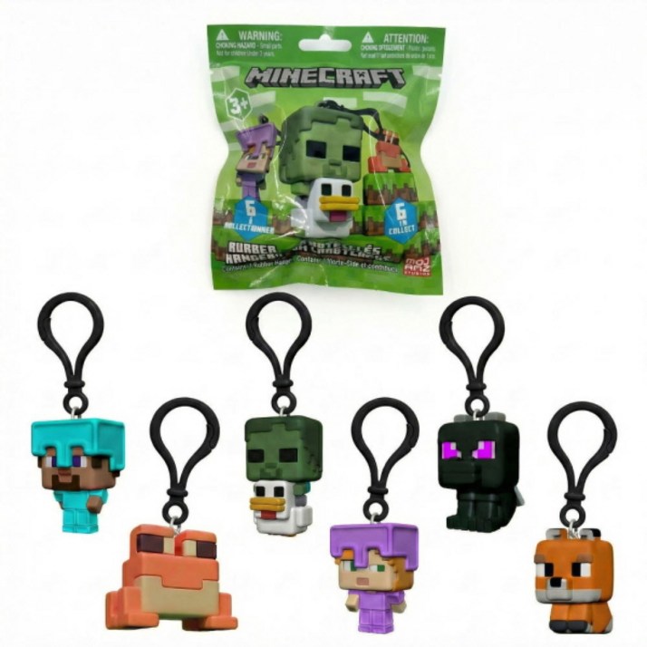 마인크래프트 러버 백행거2 1개 마인크래프트 랜덤 피규어 키링