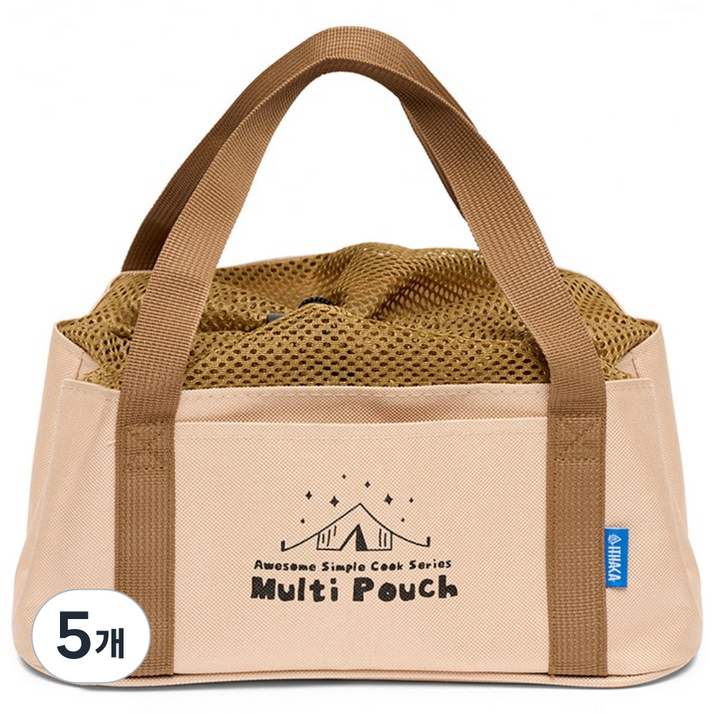 이타카 어썸 심플 쿡 멀티 파우치, 1단, 단품, 5개