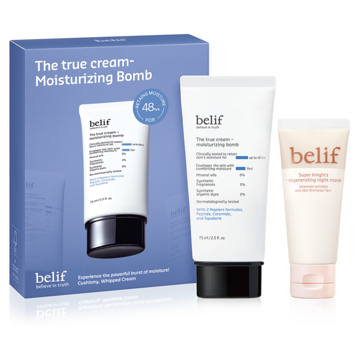 빌리프 더 트루 크림 모이스춰 라이징 밤 75ml 리제너레이팅 나이트 마스크 35ml 세트 빌리프 더 트루 크림 모이스춰 라이징 밤 75ml 리제너레이팅 나이트 마스크 35ml 세트
