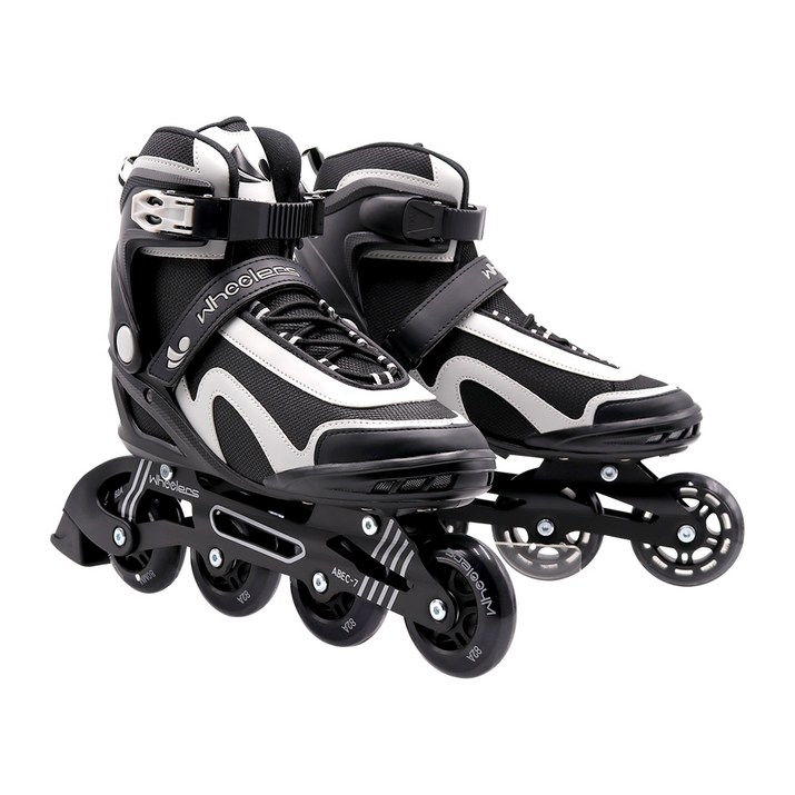 휠러스 성인용 메이저 인라인 스케이트, 블랙, 1세트