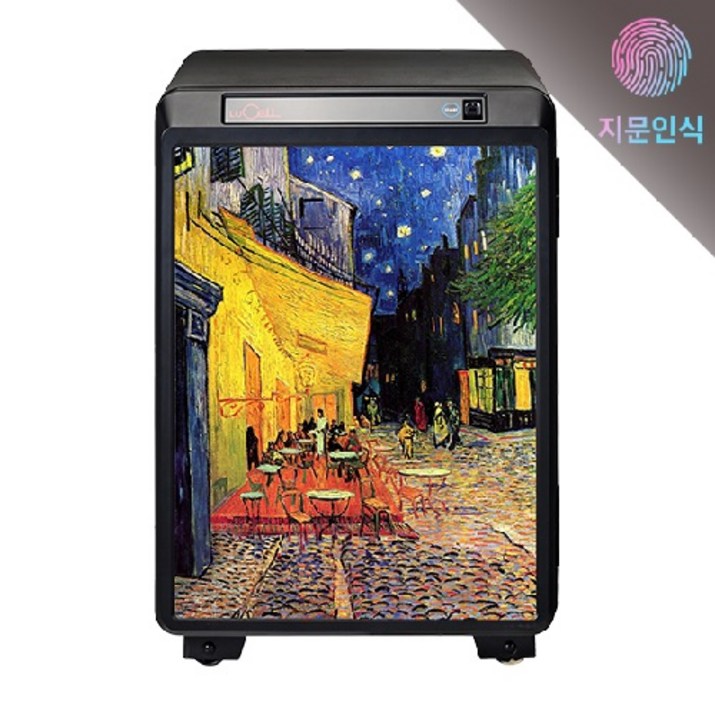 인기금고추천 lucell 지문금고 UP-060PM3지문 고흐명화 카페테라스금고 지문인식기능 선일루셀 김남주금고 엄마선물 아빠선물 가정용금고[iot스마트기능없음]