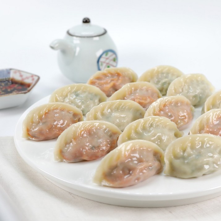 허만두 푸짐한 대용량 고기잎새만두 1.4kg  김치잎새만두 1.4kg