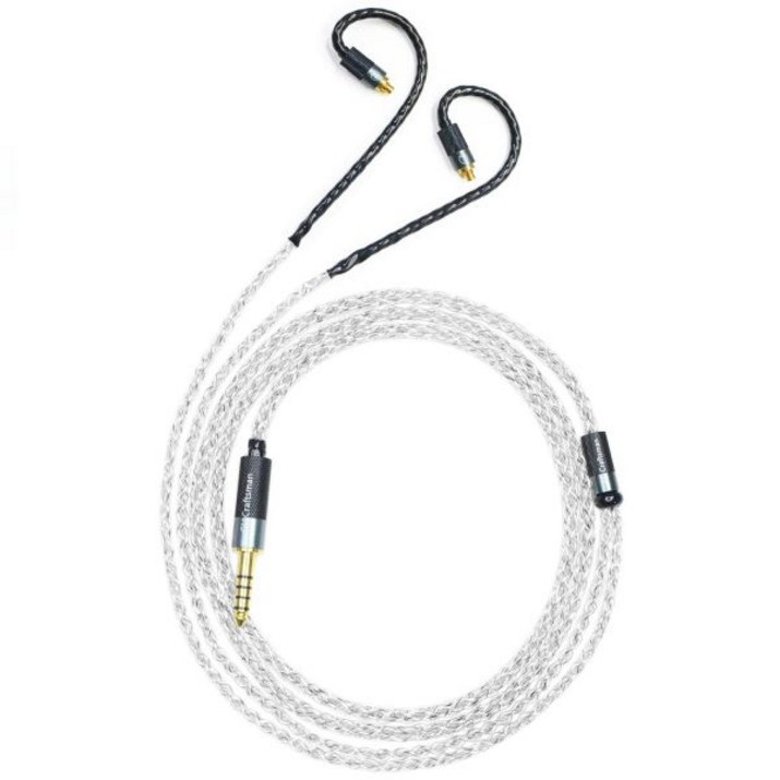 헤드폰 연장 케이블 헤드셋 이어폰 GU Craftsman 5N OFC 실버 도금그래핀 혼방 브레이드 교체 AKG N30 N40 N5005 4.4mm 균형 플러그