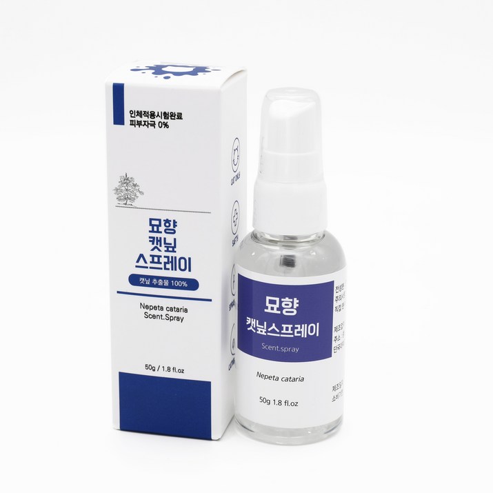 묘향 고양이 투명한 마약 캣닢 스프레이 100 원액 완전캣잎, 50g, 1개