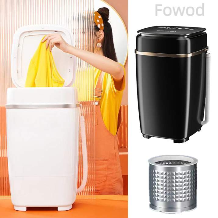 Fowod 가정용 소형 미니 세탁기 10분 빠른세탁 즉시설치, B- 화이트 7169050235