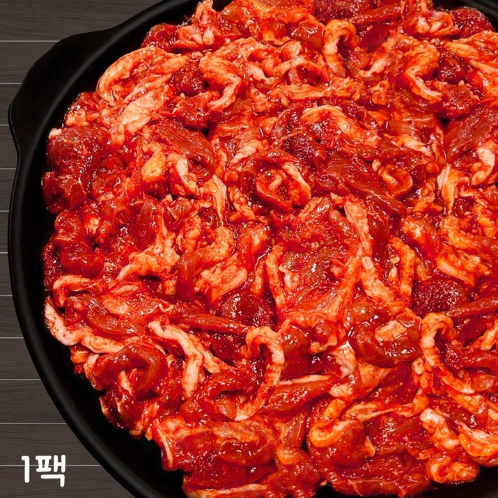 [우통도축산] 오리고기 오리주물럭 오리 주물럭 불고기 슬라이스 무항생제 인증 (냉장), 1kg, 1개