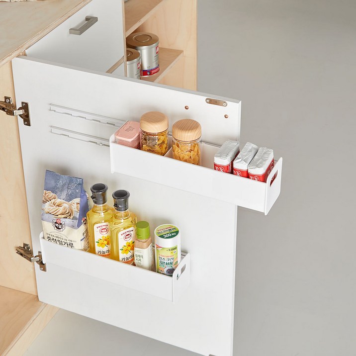 이지모아 부착형 슬라이딩 틈새 수납 서랍 정리함