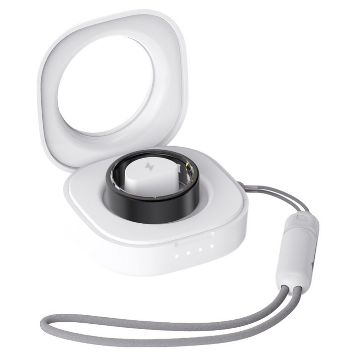 엠지텍 아이폰 갤럭시 호환 건강 모니터링 피트니스 바이오 스마트링, 8호, 블랙