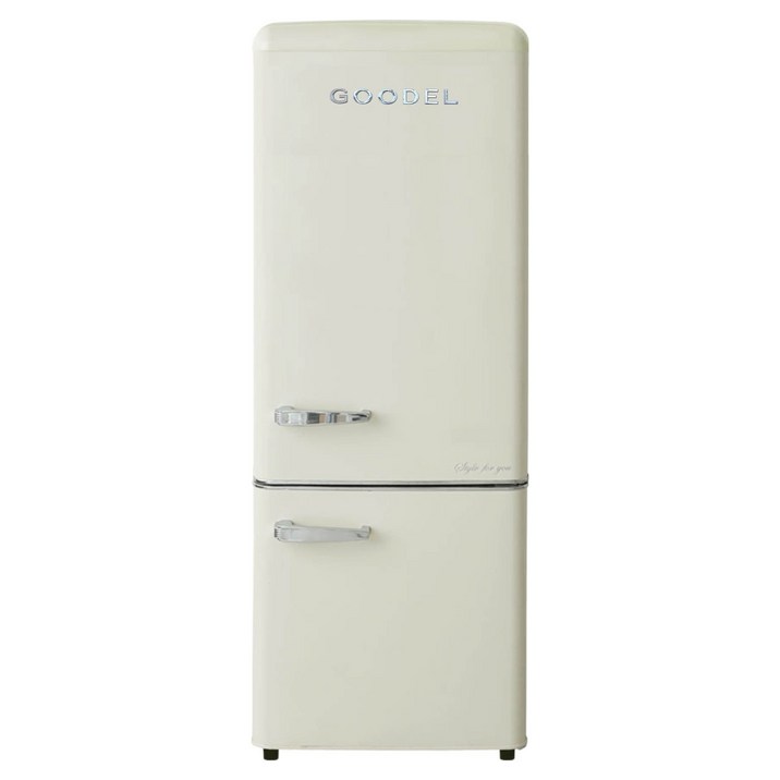구델 리얼레트로 AI 미니 200L 2도어냉장고 방문설치, RGC20ADJ