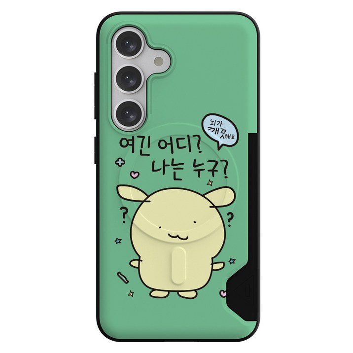 웨이브스튜디오 모코 카드 2장 맥세이프 슬림 범퍼 휴대폰 케이스