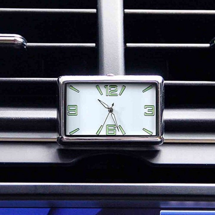야광 차량용 사각 아날로그 시계, 본상품선택, 1개