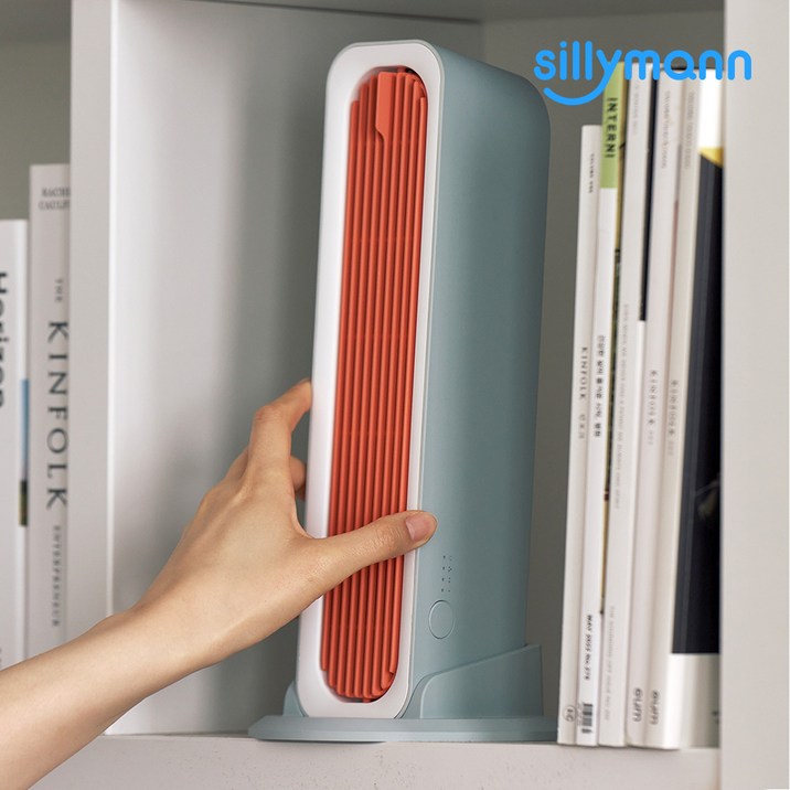 실리만 데스크 미니팬 무선 탁상용 선풍기, 트로피컬오렌지(SE-LDF24015)