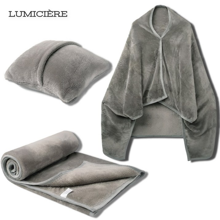 루미시에르 웨어러블 똑딱이 무릎 쿠션 담요