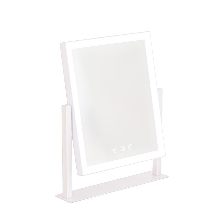 비욘드퍼니싱 LED 화장대 탁상 거울, 1개, LED라인조명