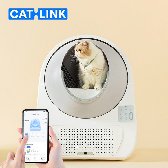 캣링크 고양이 자동화장실 스탠다드 STANDARD 전자동 고양이 화장실 와이파이모델 7419707408