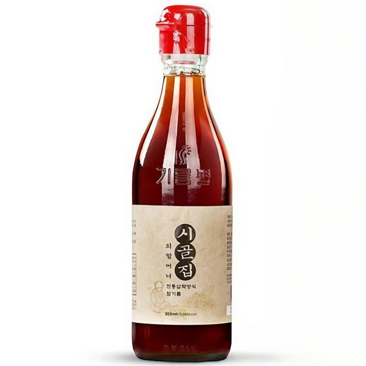 시장쏙 시골집 외할머니 참기름, 350ml, 1개