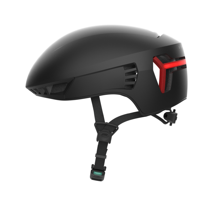 CRNK 크랭크 제네틱 알파 GENETIC ALPHA 스마트 LED 후미등 로드자전거 에어로 전동킥보드 경량헬멧, 블랙