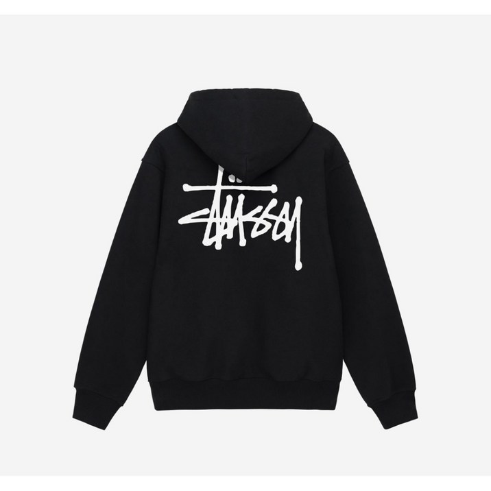 스투시 베이직 스투시 후드 블랙 2023 캐치트렌디