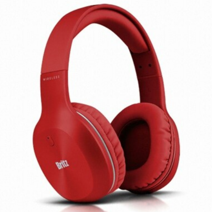 브리츠 유무선 블루투스 헤드폰 레드 빨간색 헤드폰