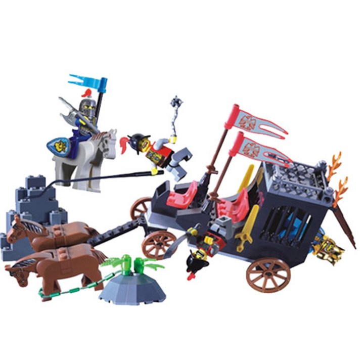 파피앙 호환블럭 나이트시리즈23종 조립블럭, 혼합색상, 1개