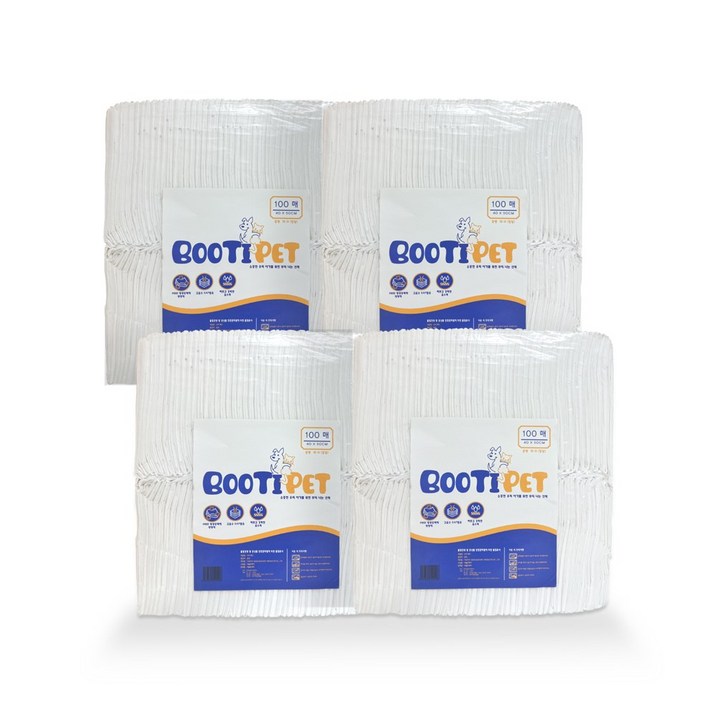 부티펫 가성비 배변패드 소형 18g,400매,SAP 1g, 4개, 100매 부티펫 가성비 배변패드 소형 18g,400매,SAP 1g, 4개, 100매